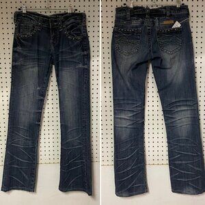 Womens 25 x 35 'Cowgirl Tuff' "Wild Mustang" Jeans